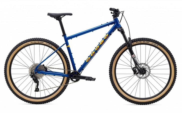 MARIN Pine Mountain 1 bicykel, modrá/žltá/oranžová