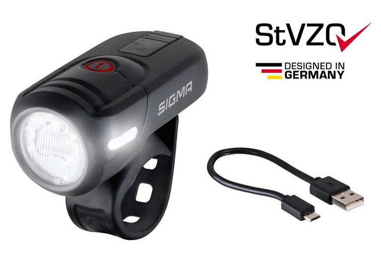 SIGMA AURA 45 USB predné svetlo