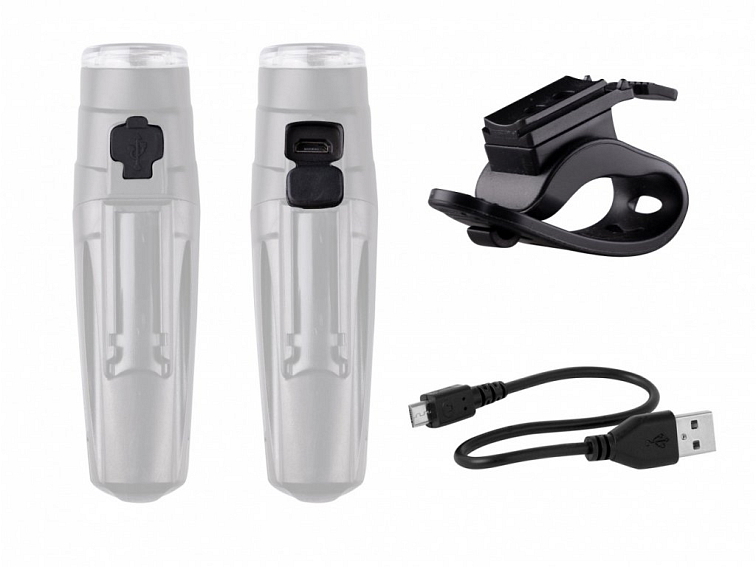 FORCE STOGIE 900 LM svetlo na bicykel, USB, čierne