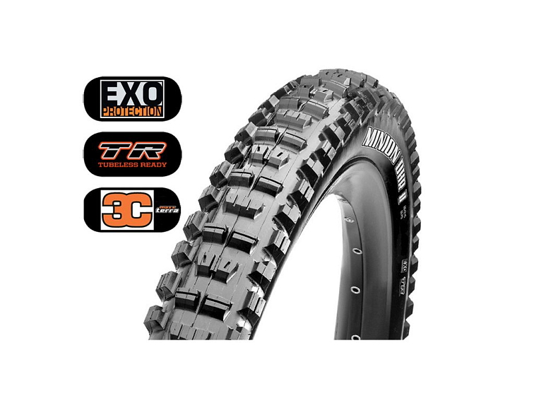 Maxxis MINION DHR II 27.5x2.40WT, 3CT/EXO/TR, kevlar, MTB plášť