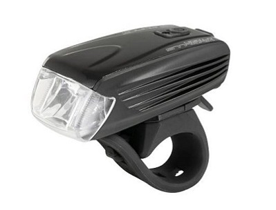 FORCE STREAM 400LM svetlo na bicykel, USB, čierne