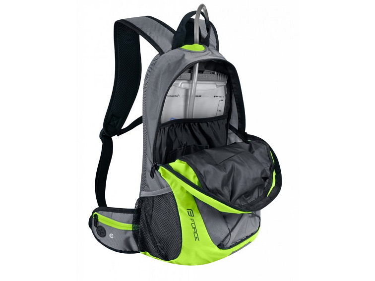FORCE batoh JORDAN PLUS 20L+2L rez., šedo-fluo
