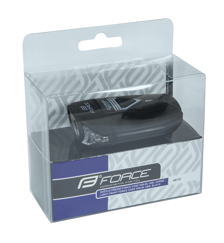 FORCE CASS 300LM predné svetlo, 300 lúmenov, USB