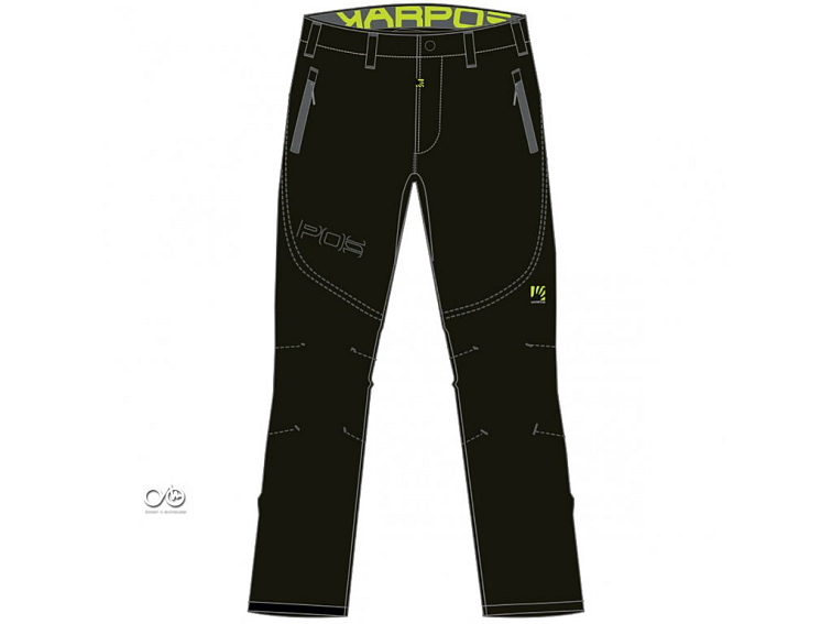 Karpos FANTASIA EVO lezecké nohavice, pánske, čierne