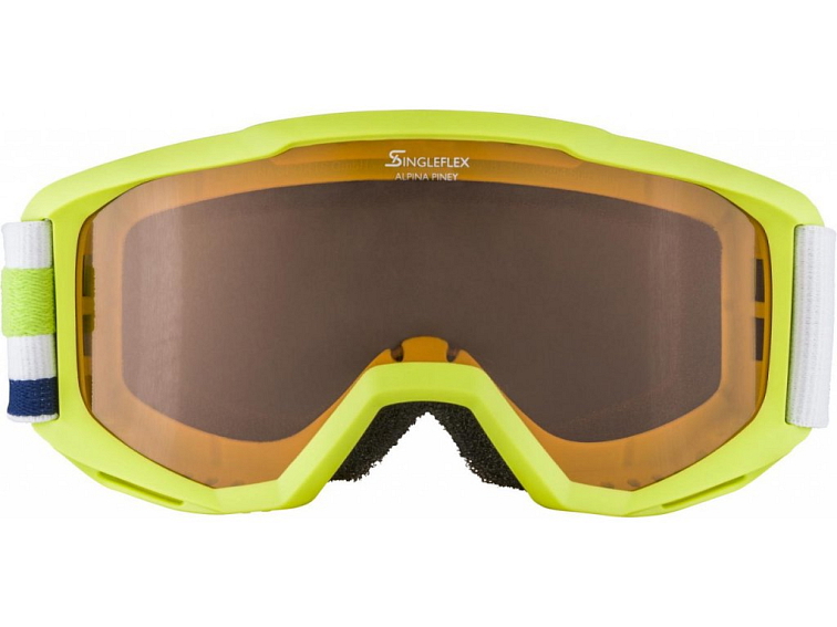 Lyžiarske okuliare detské Alpina PINEY limetkové