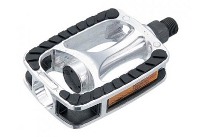 FORCE pedále TREK, protišmykové, čierno-strieborné