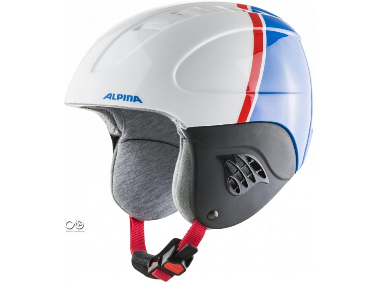 Detská lyžiarska prilba Alpina CARAT modrá obloha