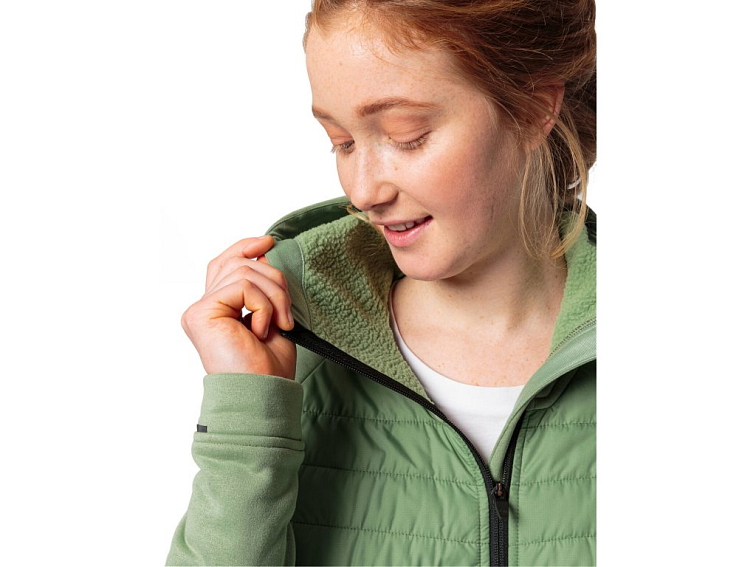 Vaude Comyou Fleece Jacket cyklistická fleecová bunda, dámska, zelená