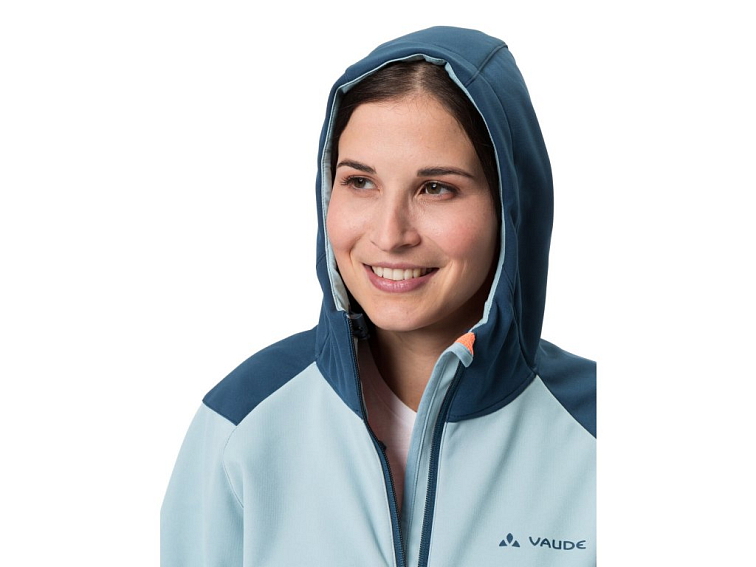 Vaude Qimsa Softshell Jacket cyklistická bunda, dámska, matná modrá