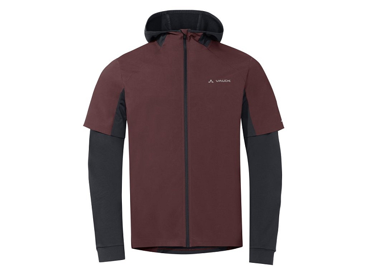 Vaude ALL YEAR MOAB HOODED cyklistická bunda s kapucňou, pánska, hmedá