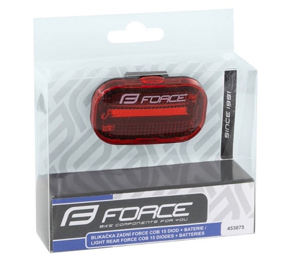 FORCE BASIC LEDCOB 16 Lm blikačka zadná + batérie