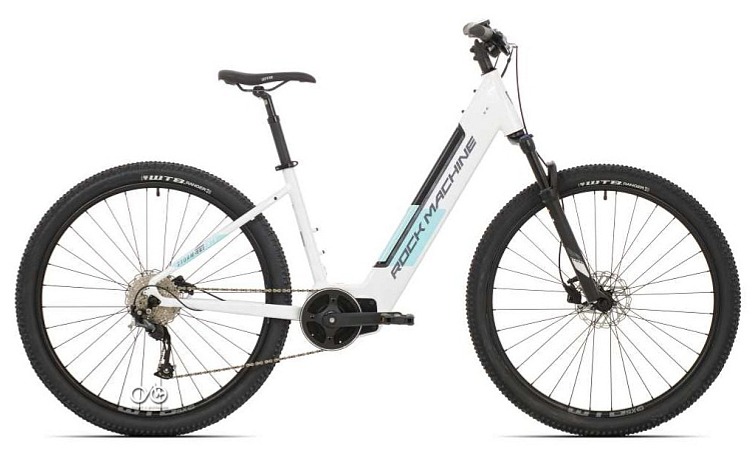 Rock Machine Storm INT e70-29 Lady, elektrobicykel, biela/šedá/mint