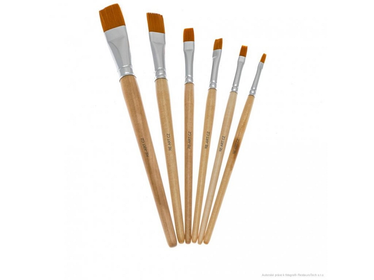 Jemný plochý štětec