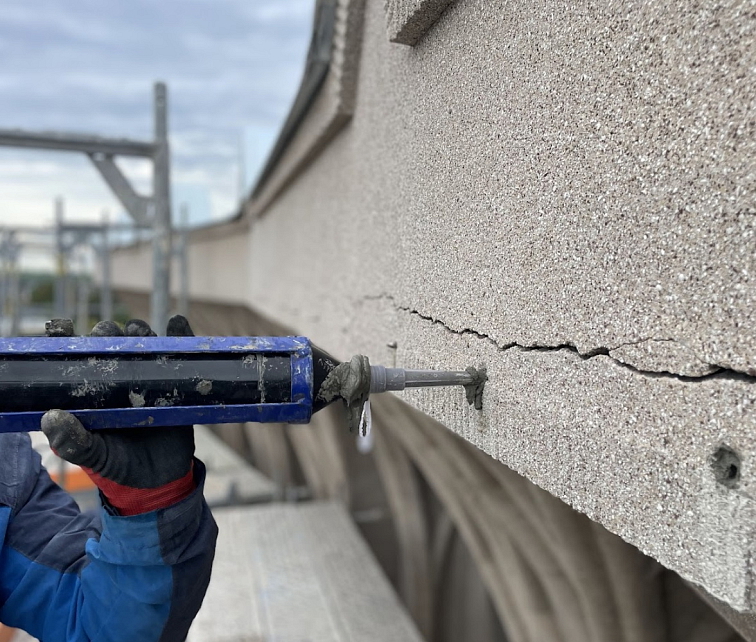 Helikální výztuž, statické zajištění