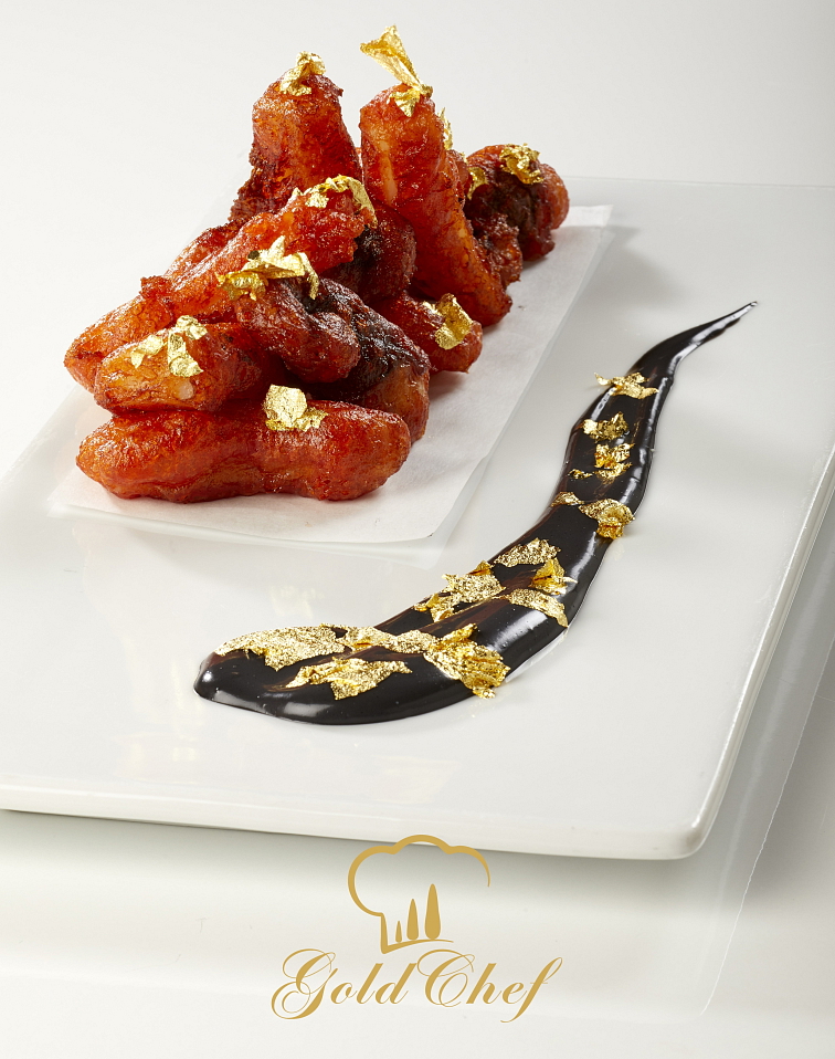 Vločky jedlého zlata 23 kar., MANETTI