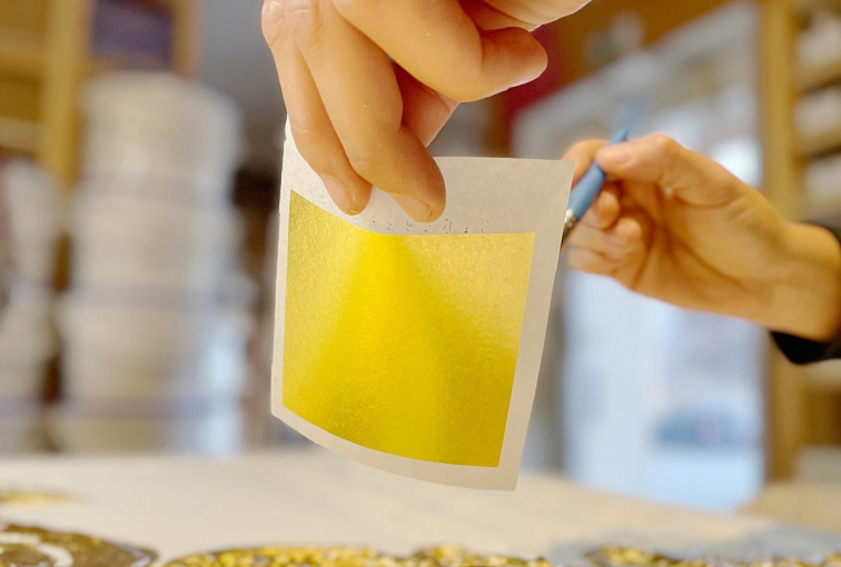 Ryzí zlato 24 karátů, plátkové, extra silné