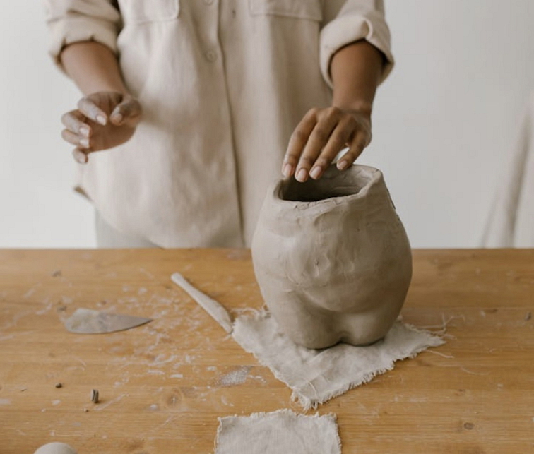 Modelovací keramická hlína 376, - černá