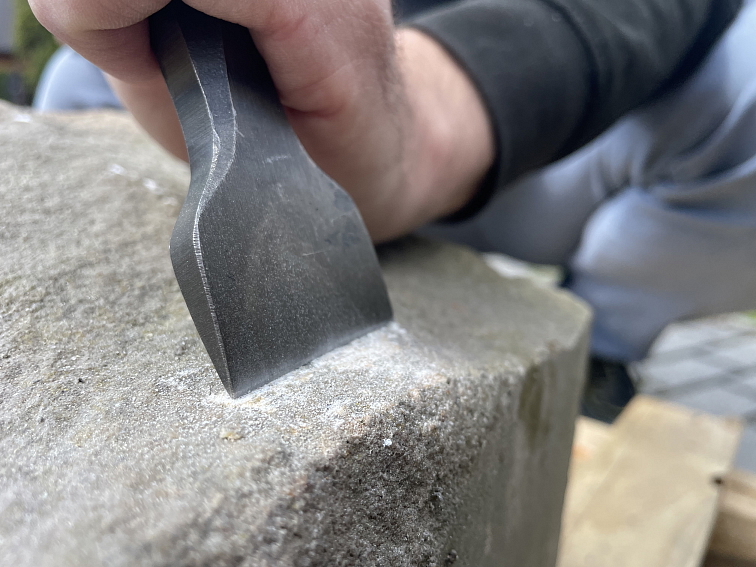 Ruční ploché dláto na kámen