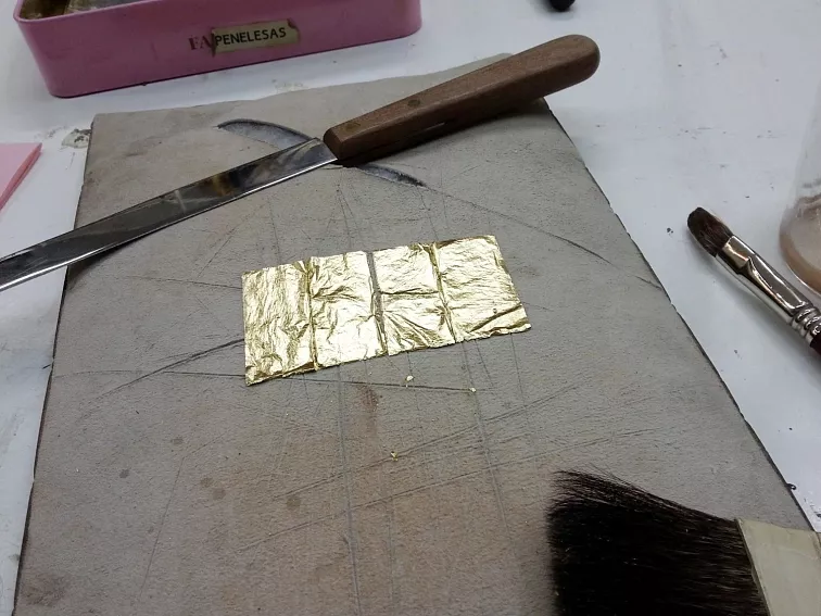 Pozlacovačský nůž, italský