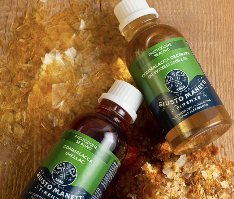 Šelak světlý bez vosku pro ochranu na zlato a metal