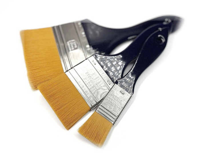 Plochý štětec pro nanášení lepidel