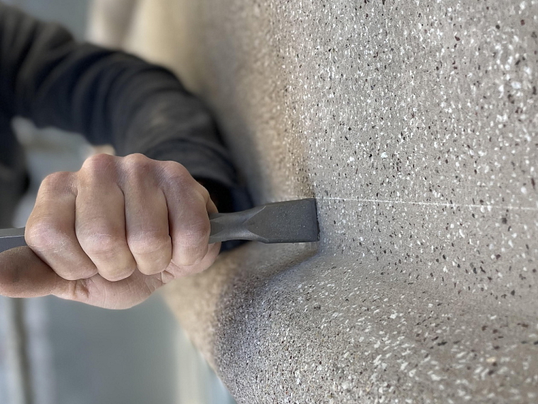 Pneumatické / ruční dláto na kámen s ostřím z tvrdokovu