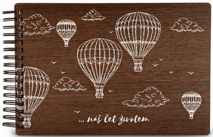 Dřevěné fotoalbum BALÓNY