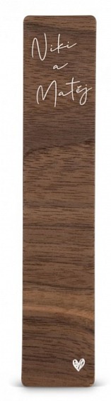 Dřevěná záložka do knížky ELEGANT