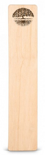 Dřevěná záložka do knížky STROM