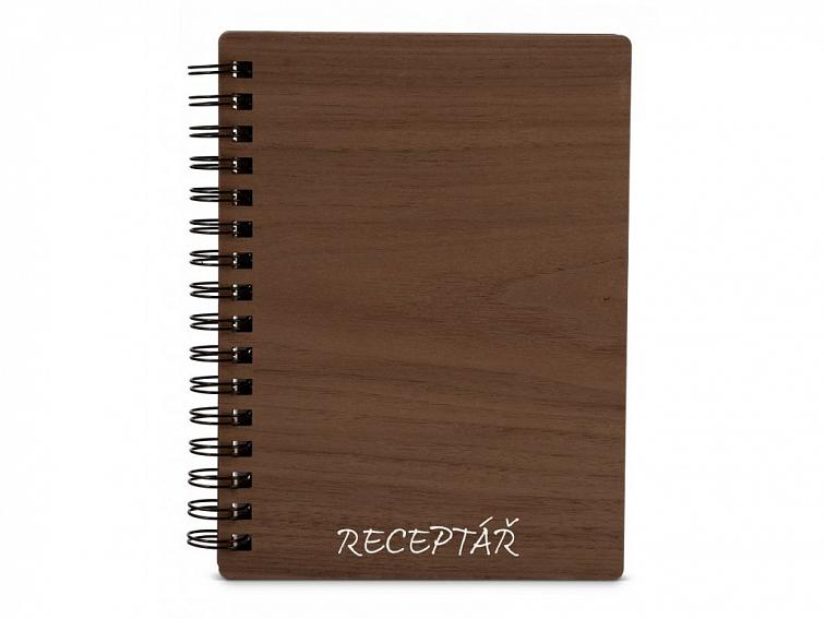 Dřevěný zápisník TEXT