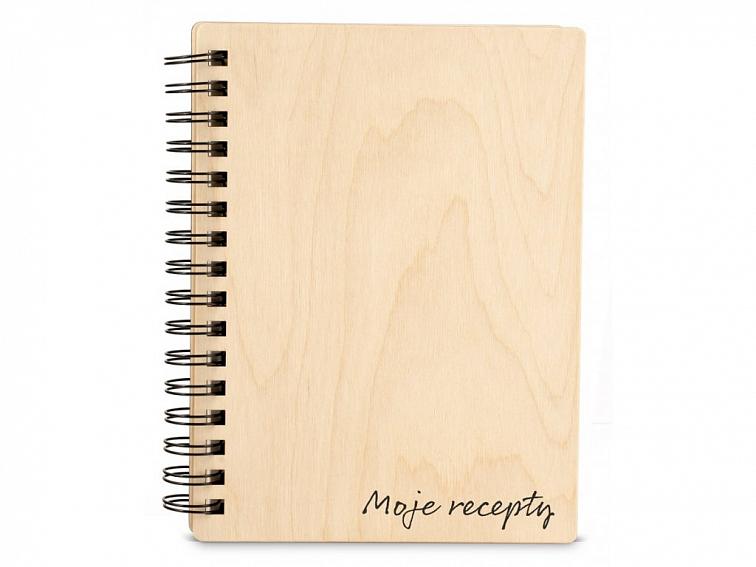 Dřevěný zápisník TEXT