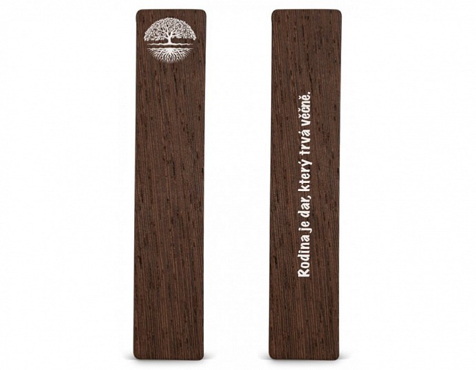 Dřevěná záložka do knížky STROM
