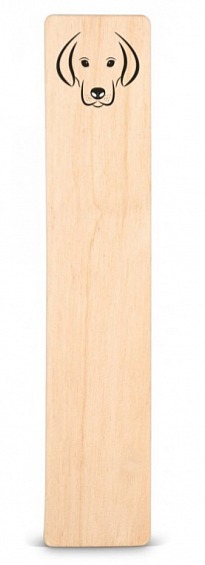 Dřevěná záložka do knížky PES