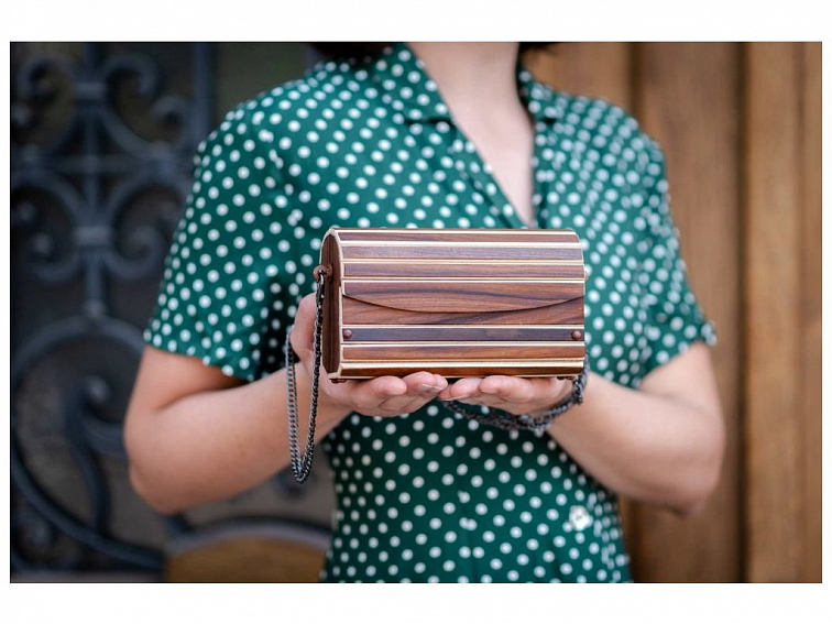 Dřevěná kabelka HAI