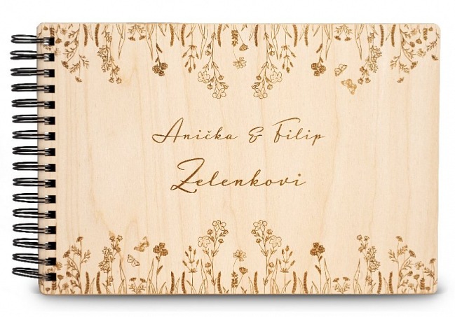 Dřevěné fotoalbum LOUKA