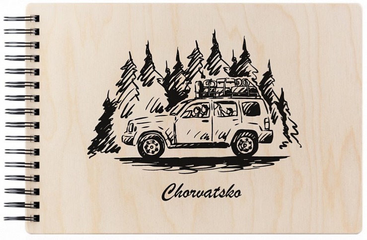 Dřevěné fotoalbum AUTO