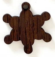 Dřevěná vánoční ozdoba VLOČKA- 5ks