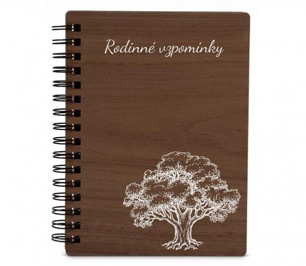 Dřevěný zápisník STROM