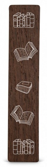 Dřevěná záložka do knížky KNIHY