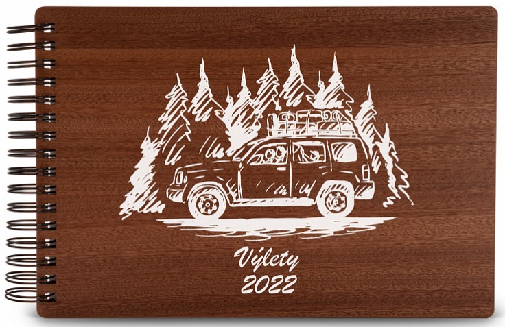 Dřevěné fotoalbum AUTO