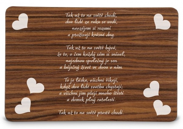 Svatební přání SRDCE