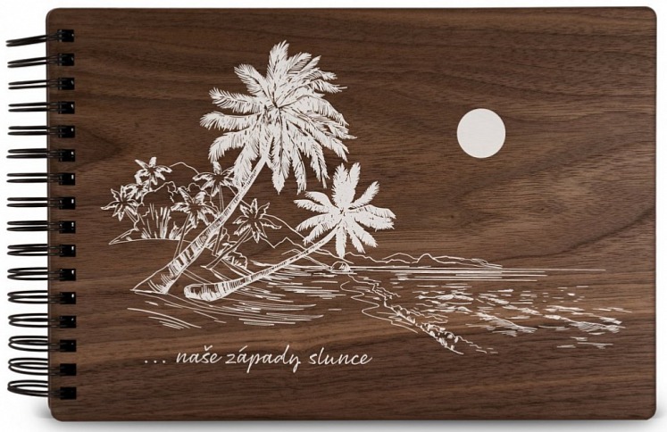 Dřevěné fotoalbum PLÁŽ