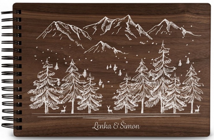 Dřevěné fotoalbum HORY