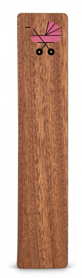 Dřevěná záložka do knížky KOČÁREK