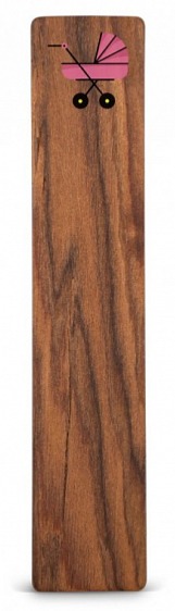 Dřevěná záložka do knížky KOČÁREK