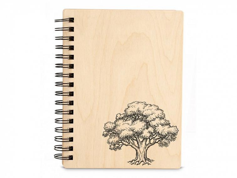 Dřevěný zápisník STROM