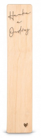 Dřevěná záložka do knížky ELEGANT