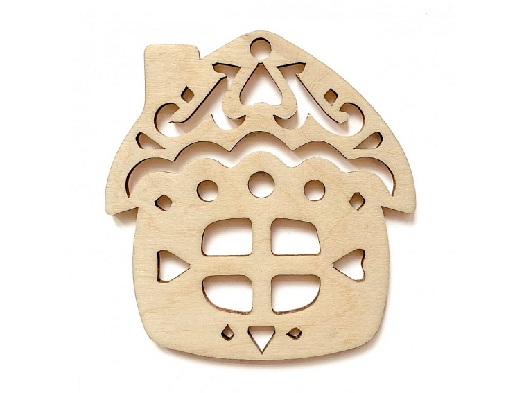 Dřevěná vánoční ozdoba DOMEČEK