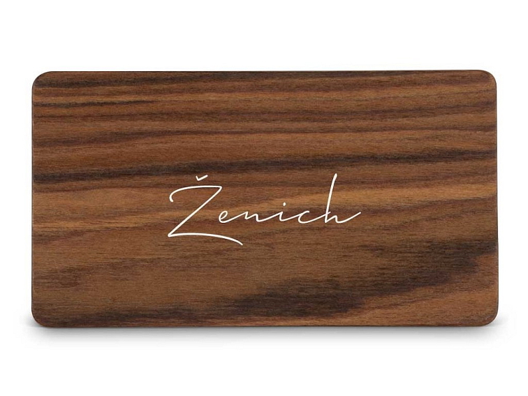 Dřevěná zasedací kartička VĚTVIČKA