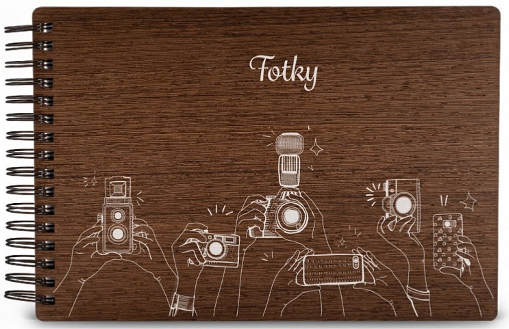 Dřevěné fotoalbum FOTOAPARÁT